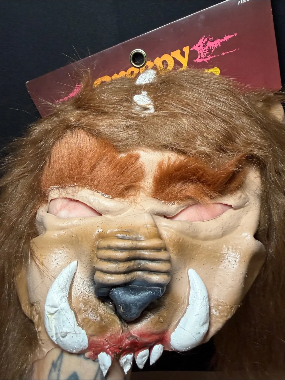 Vintage Beast Mask Halloween 1995